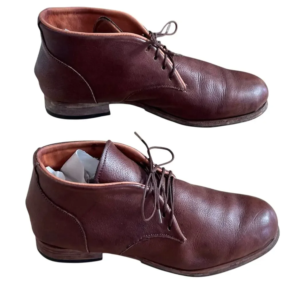 Hand Crafted Leather Shoes Mens Chukka Soft Leather Upper & lining Lace Up
